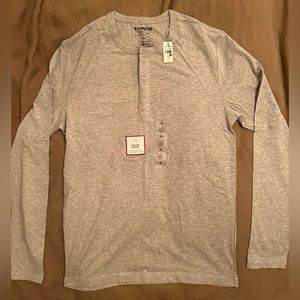 Brand new Express long sleeve Henley